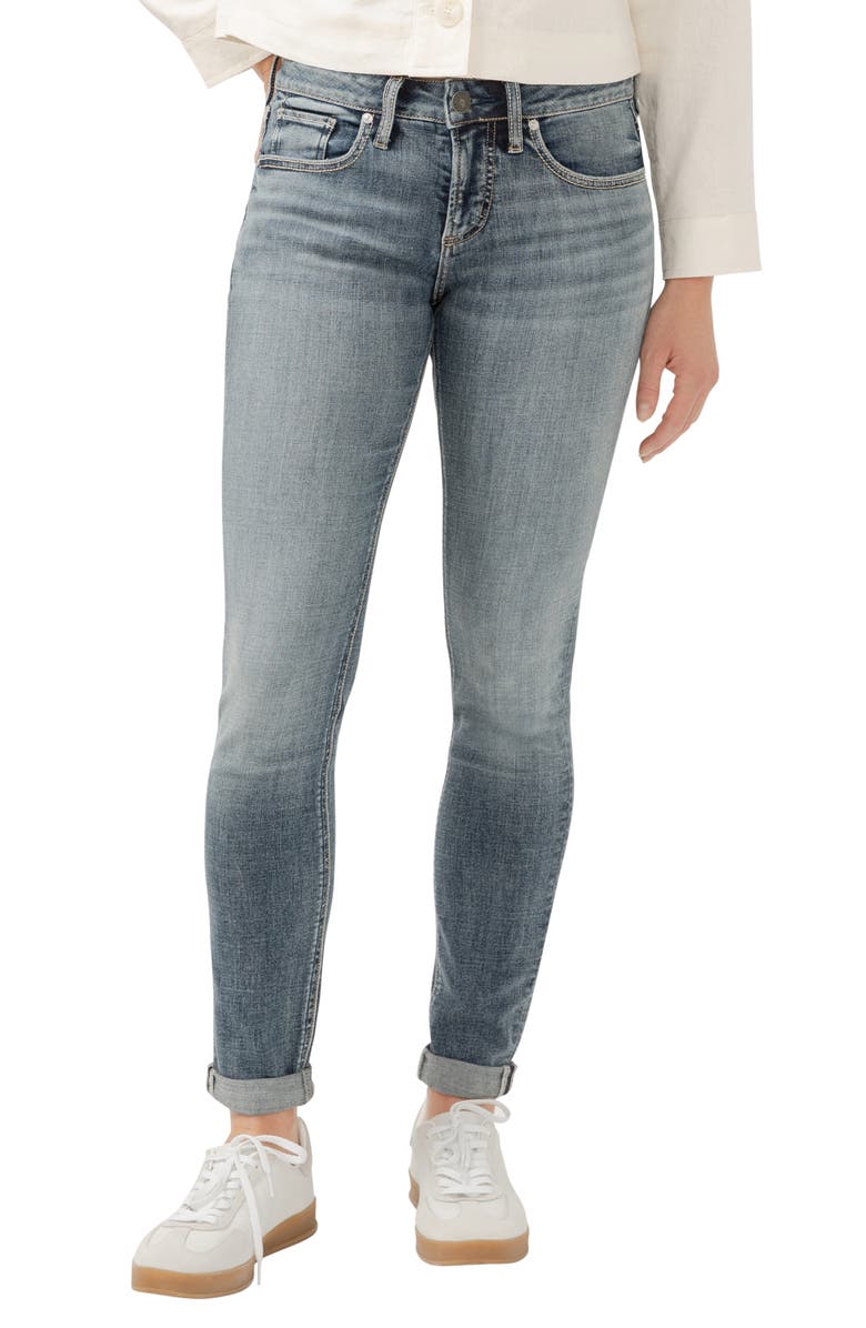 Silver Jeans Co. Girlfriend Jeans, Main, color,