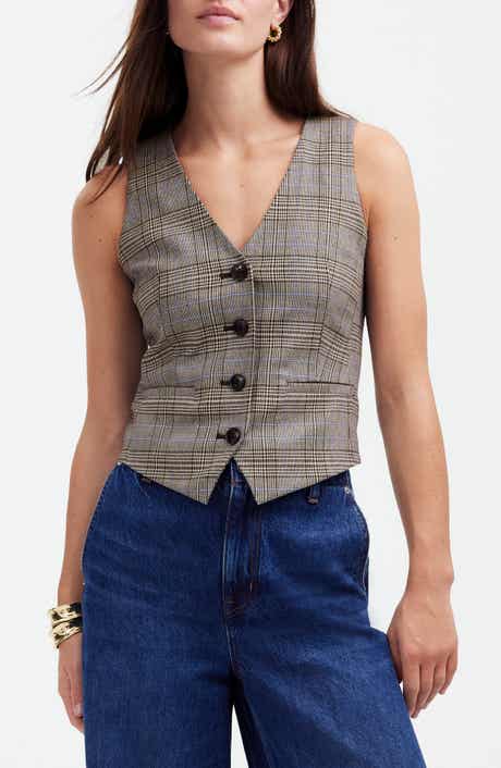 Madewell Glen Plaid Vest