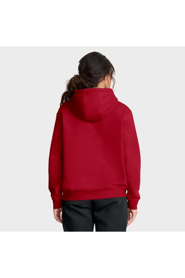 Women's Nike Scarlet San Francisco 49ers Club Fleece Pullover Hoodie, Alternate, color, Scarlet