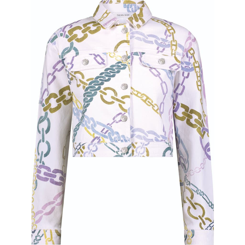 The Noli Shop Monaco Denim Jacket In Multi