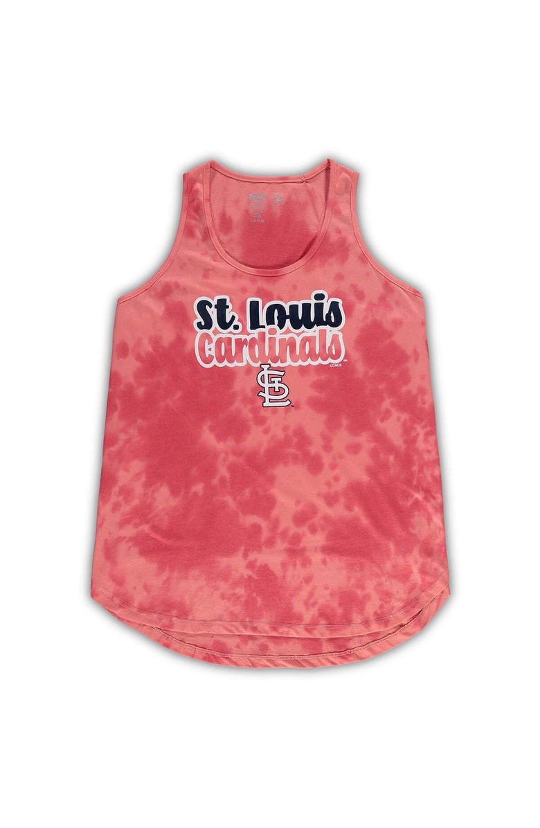 CONCEPTS SPORT Women's Concepts Sport Red St. Louis Cardinals Plus Size Cloud Tank Top & Shorts Sleep Set, Alternate, color, Red