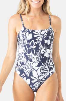 Roxy Oceanside Scoop Low Back One-Piece Swimsuit