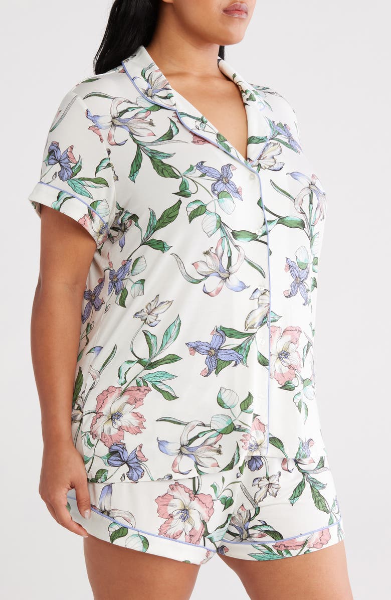 Nordstrom Moonlight Eco Short Pajamas, Alternate, color, Ivory Inked Botanical