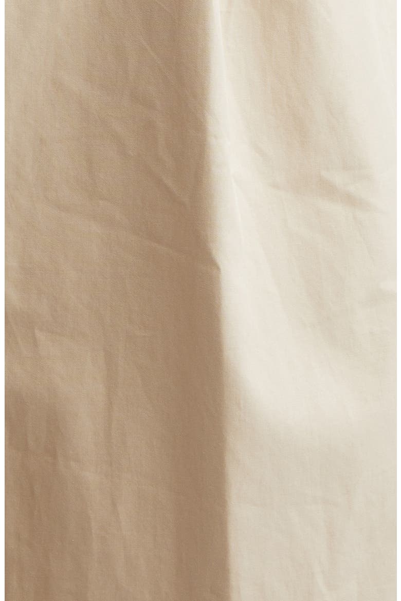 Amina Cotton Twill Midi Dress, Alternate, color, BEIGE