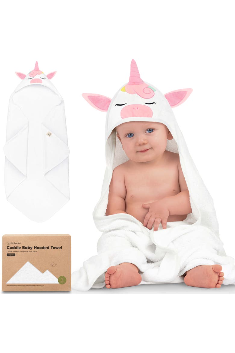 Cuddle Baby Hooded Towel, Main, color, Unicorn