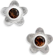 SHANA CAVE Large Flower Stud Earrings