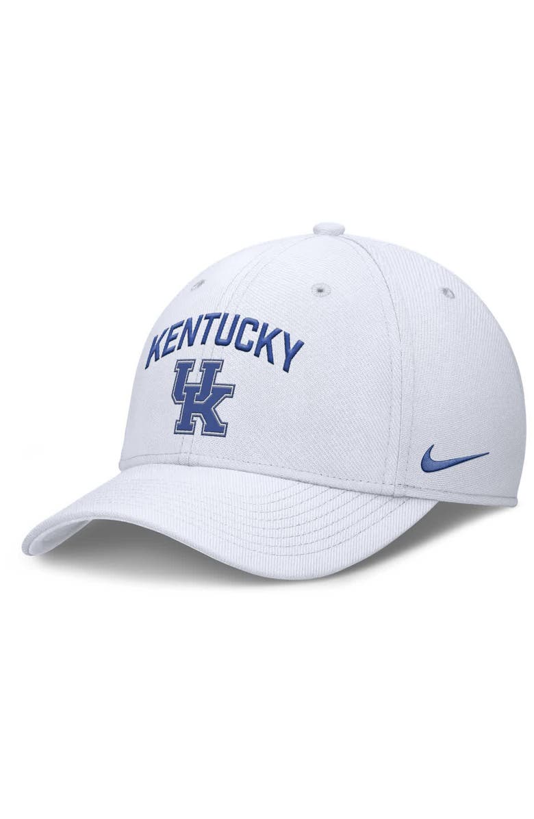 Nike Men's Nike White Kentucky Wildcats 2025 On-Field Rise Performance Flex Hat, Alternate, color, White