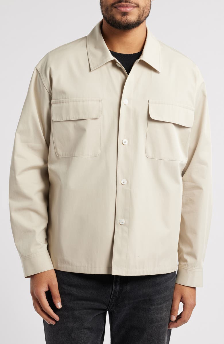 FRAME Double Pocket Overshirt, Alternate, color, Light Beige