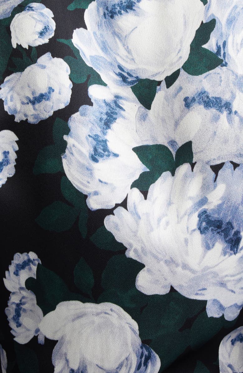 Stella McCartney Bunch of Roses Button-Up Shirt, Alternate, color, Green Multicolor