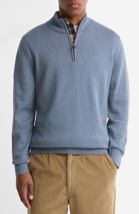 Cotton Half Zip Sweater