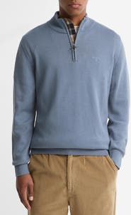 Barbour Cotton Half Zip Sweater