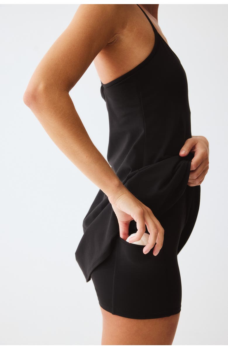 H&M Tennis Dress With Softmove, Alternate, color, Black