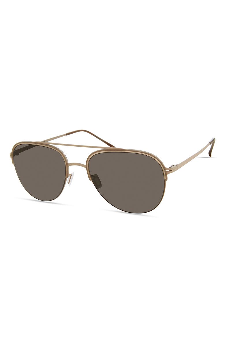 Modo Aviator Sunglasses, Alternate, color, Grey