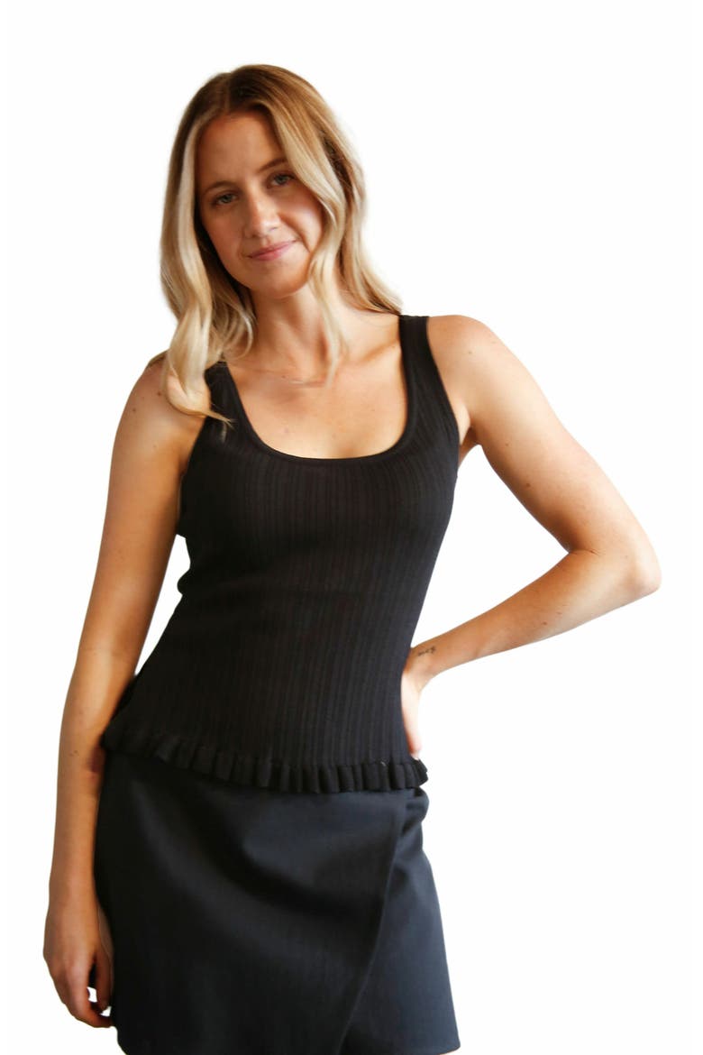 Hadley Knit Tank, Main, color, Black