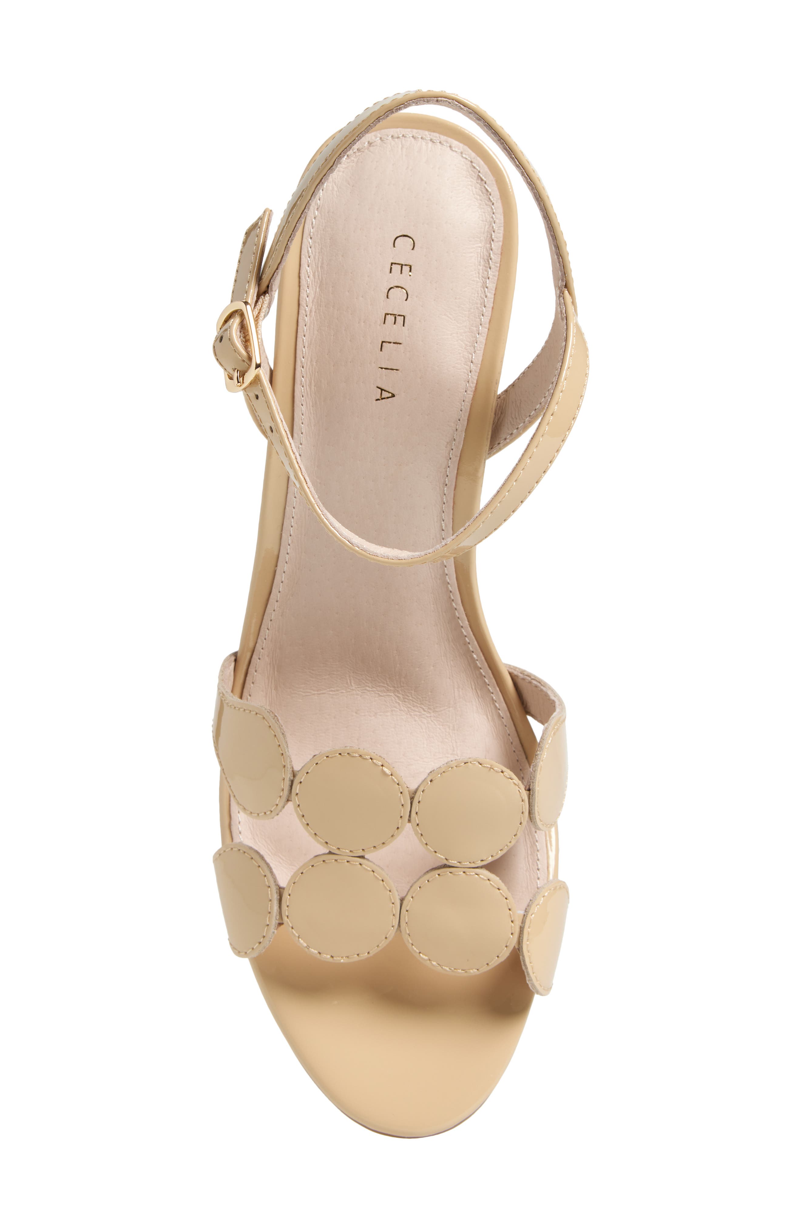 Cecelia New York Peter Ankle Strap Sandal, Alternate, color, Dust Patent