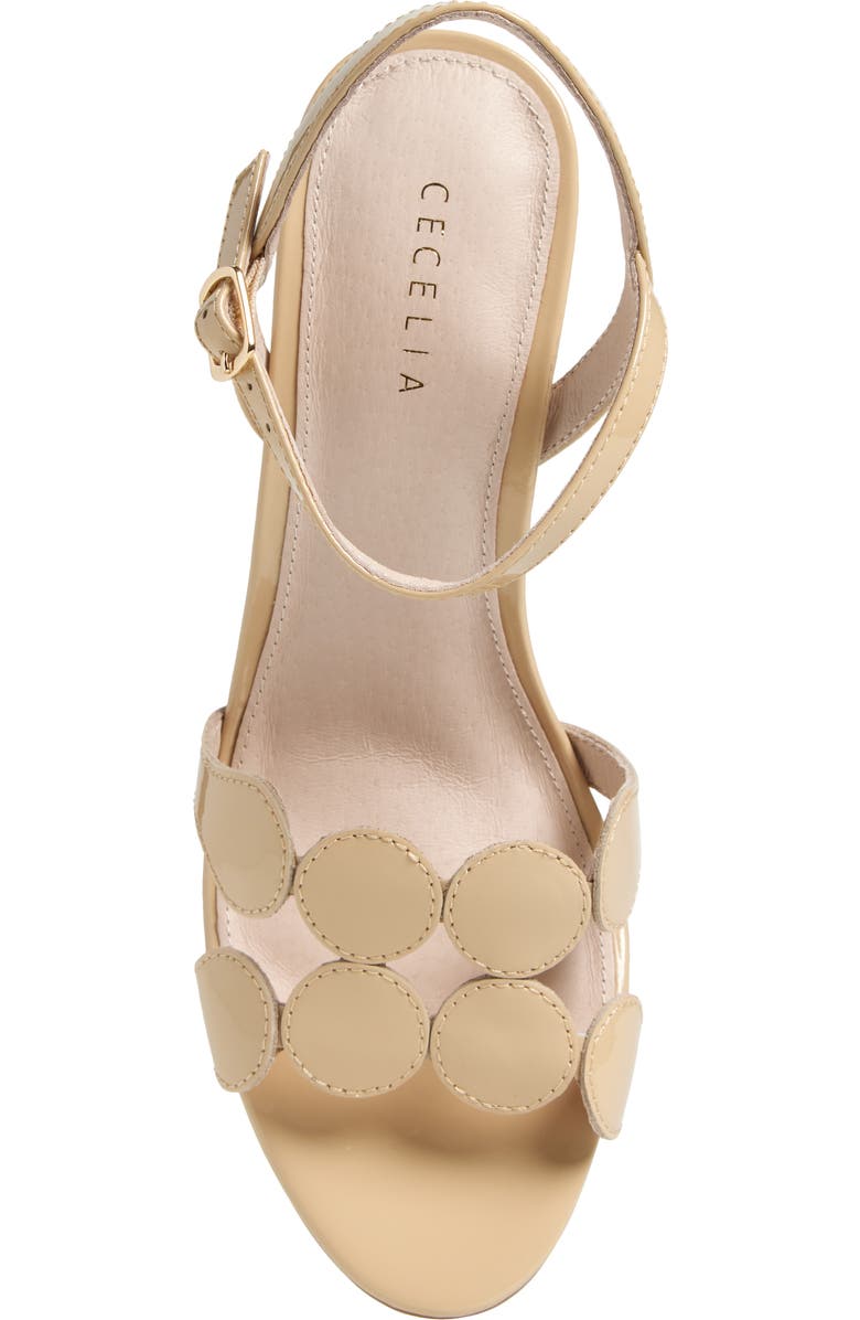 Cecelia New York Peter Ankle Strap Sandal, Alternate, color, Dust Patent