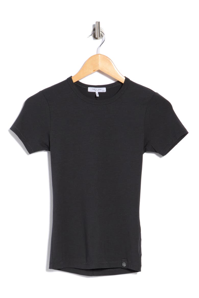 Lucy Crewneck T-Shirt, Alternate, color, BLACK