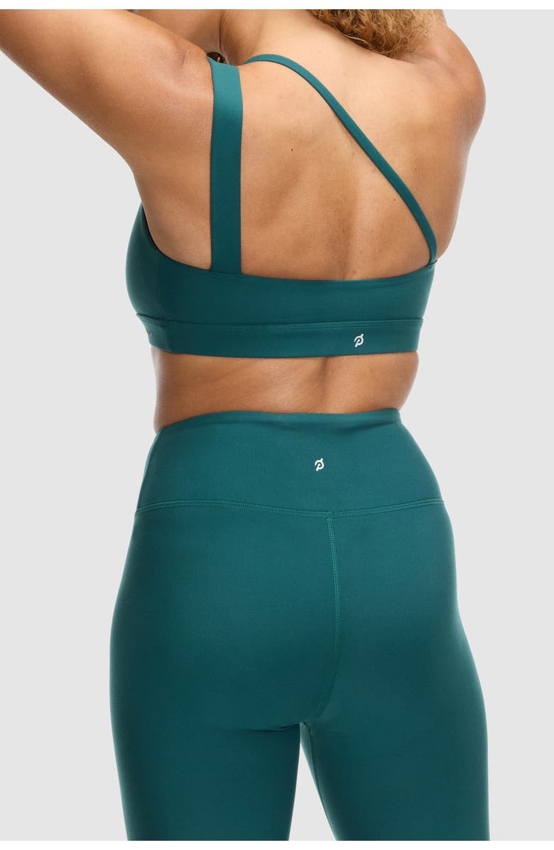 Peloton Cadent O-Ring One Shoulder Bra, Alternate, color, Deep Forest
