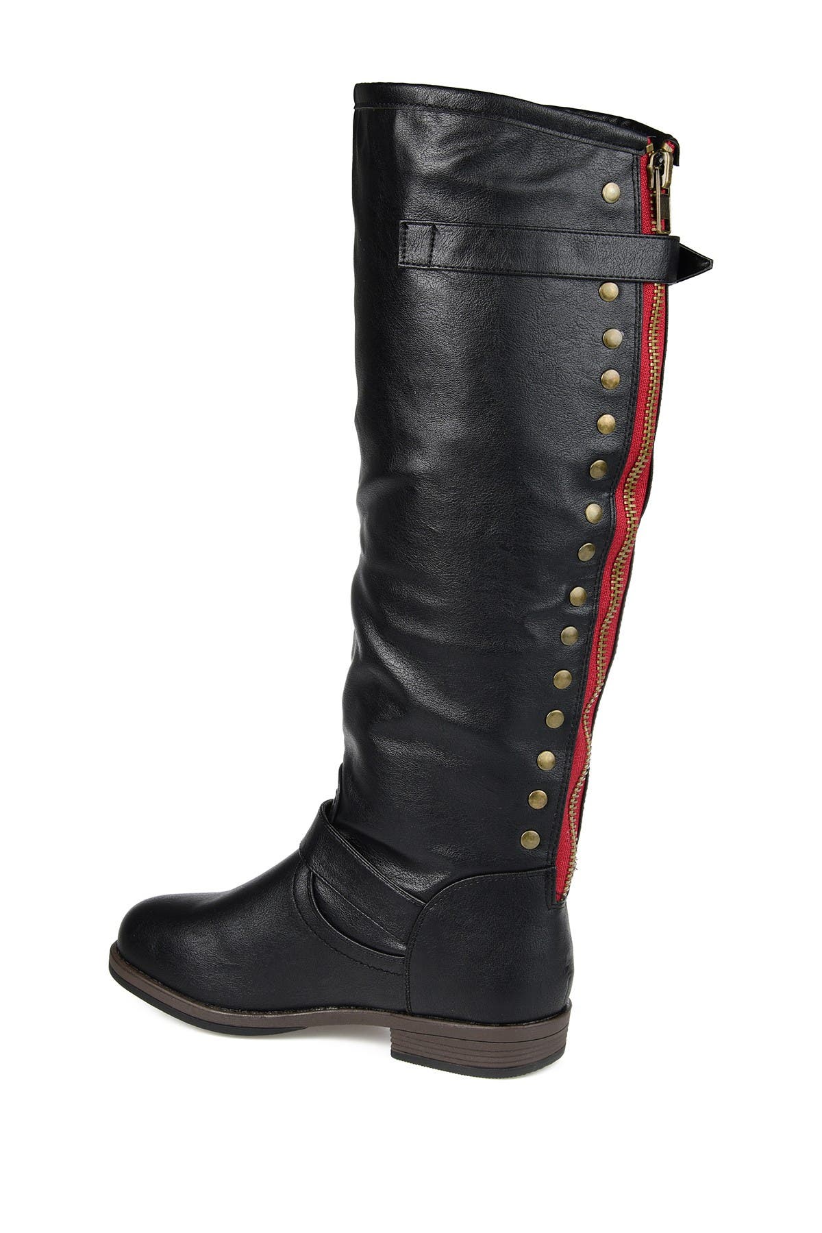Journee Collection JOURNEE Spokane Riding Boot, Alternate, color, Black