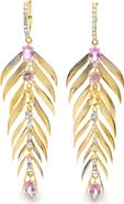 Hueb Bahia 18K Gold Diamond & Stone Drop Earrings