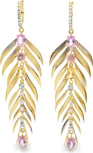 Hueb Bahia 18K Gold Diamond & Stone Drop Earrings