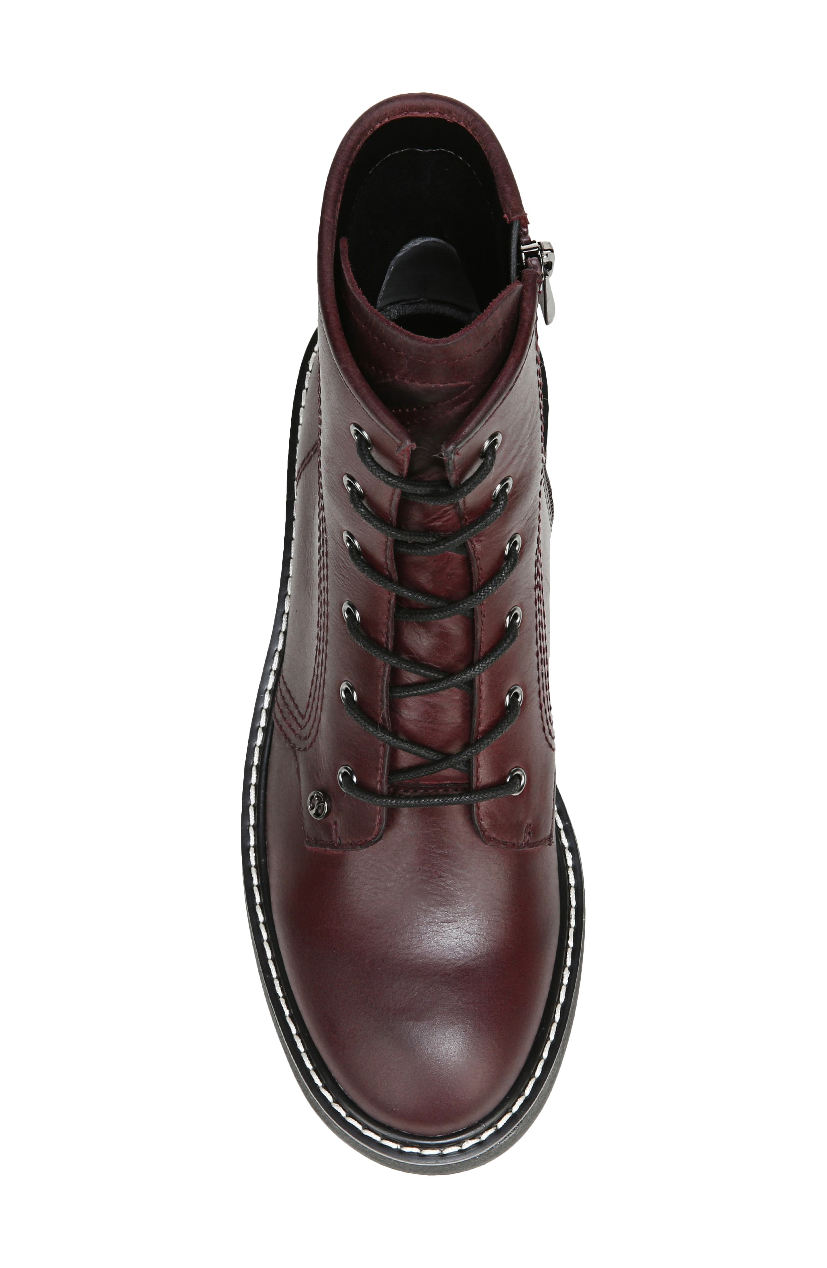 Jensine Lace-Up Boot, Alternate, color, BORDEAUX LEATHER