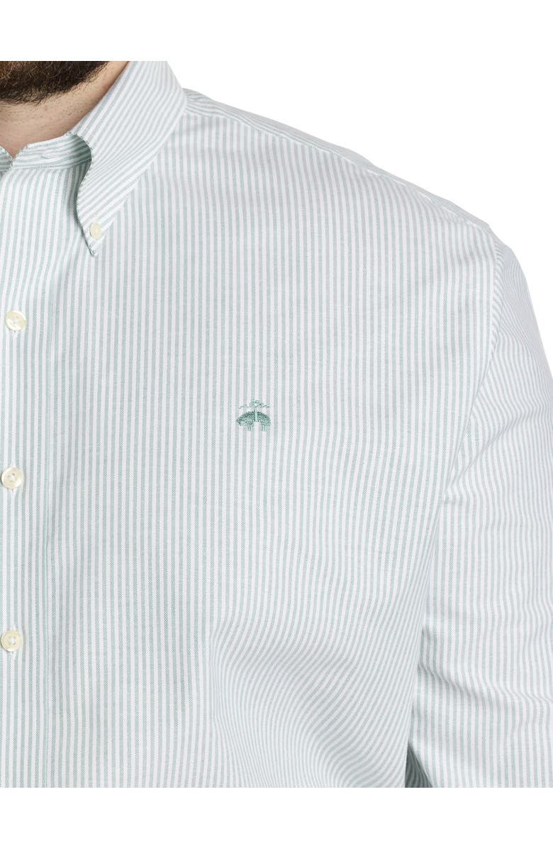 Brooks Brothers Big & Tall Non-Iron Striped Sport Shirt, Alternate, color, 