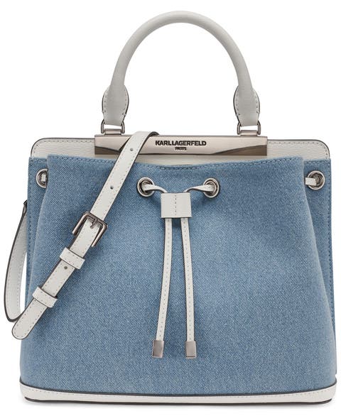 Evelina Denim Bucket Bag