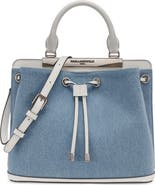 KARL LAGERFELD PARIS Evelina Denim Bucket Bag