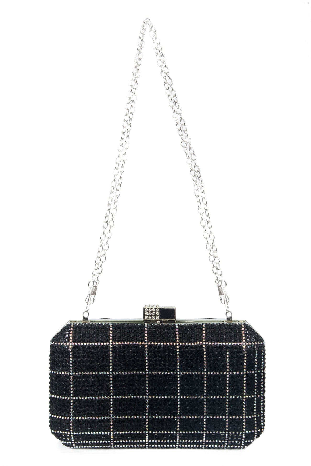 Lauren Lorraine Gemini Clutch, Main, color, Black