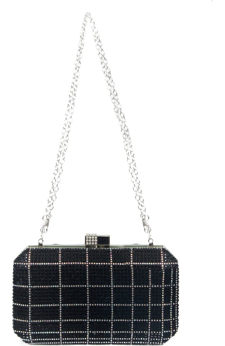 Lauren Lorraine Gemini Clutch, Main, color, Black