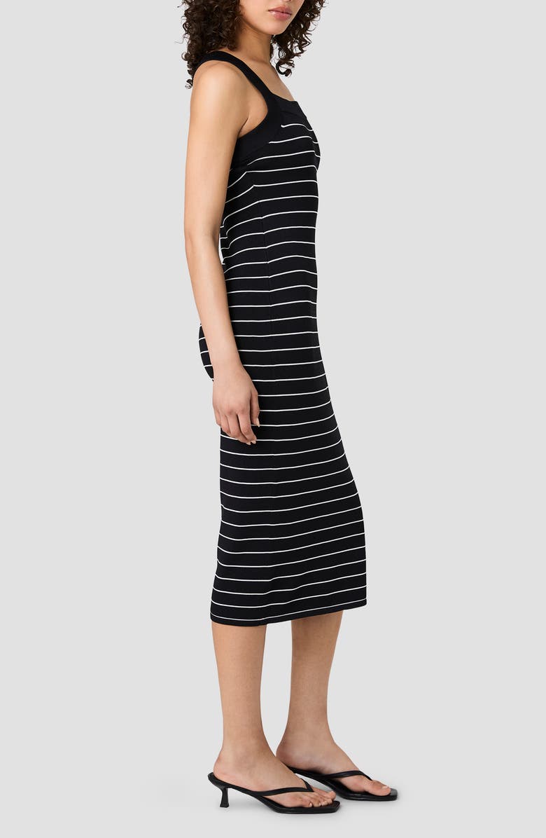French Connection Stripe Cross Back Body-Con Sweater Dress, Alternate, color,