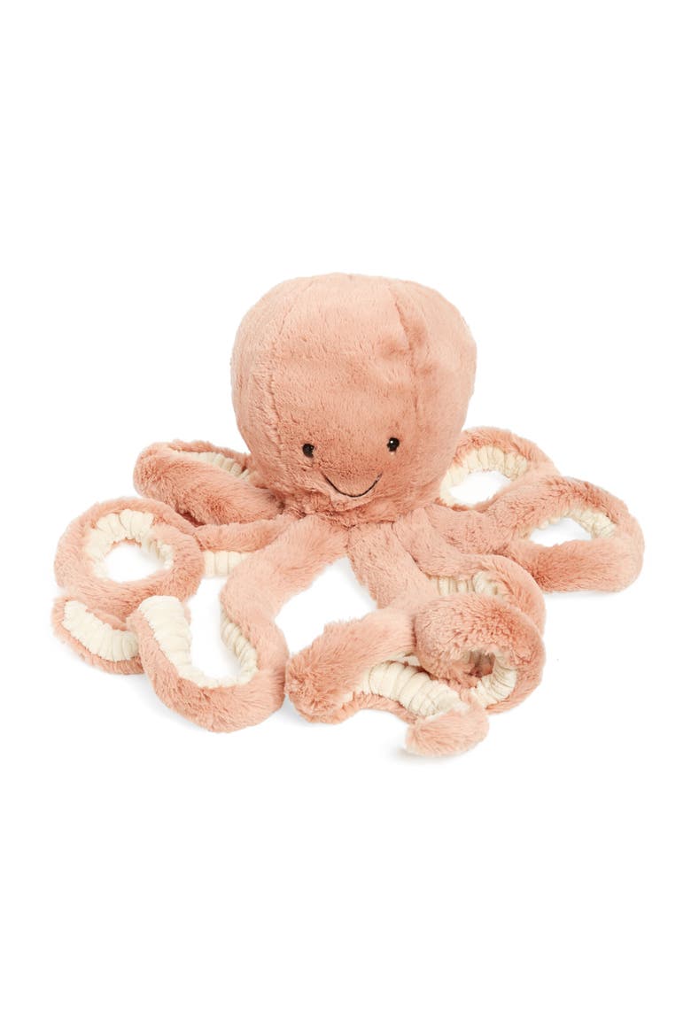 Medium Odell Octopus Stuffed Animal, Main, color, RUST