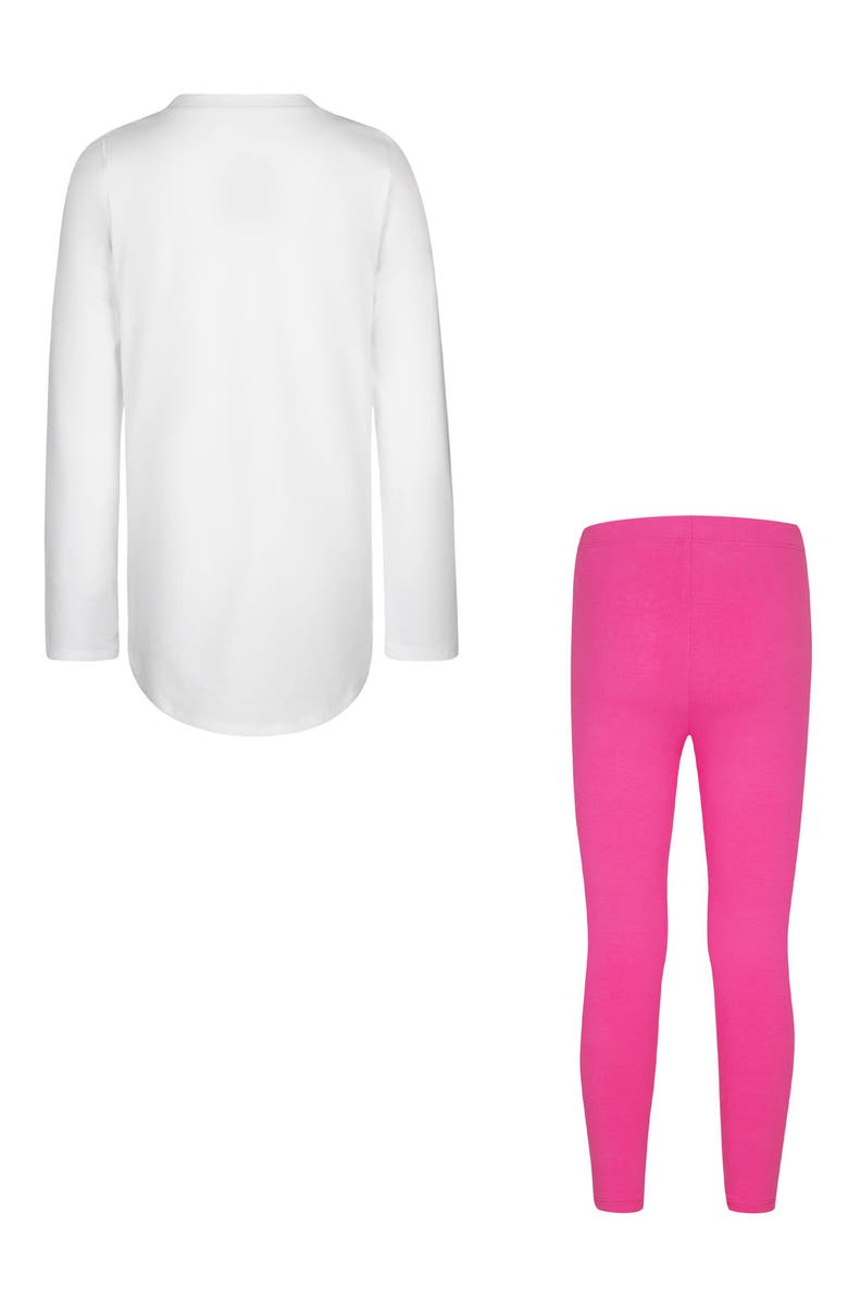 Nike Kids' Script Long Sleeve T-Shirt & Leggings, Alternate, color,