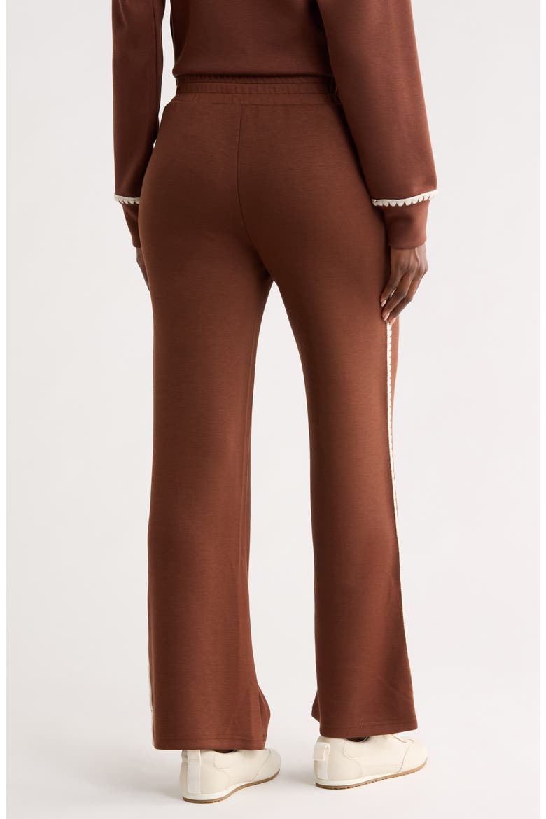Scuba Knit Pants, Alternate, color, BROWN
