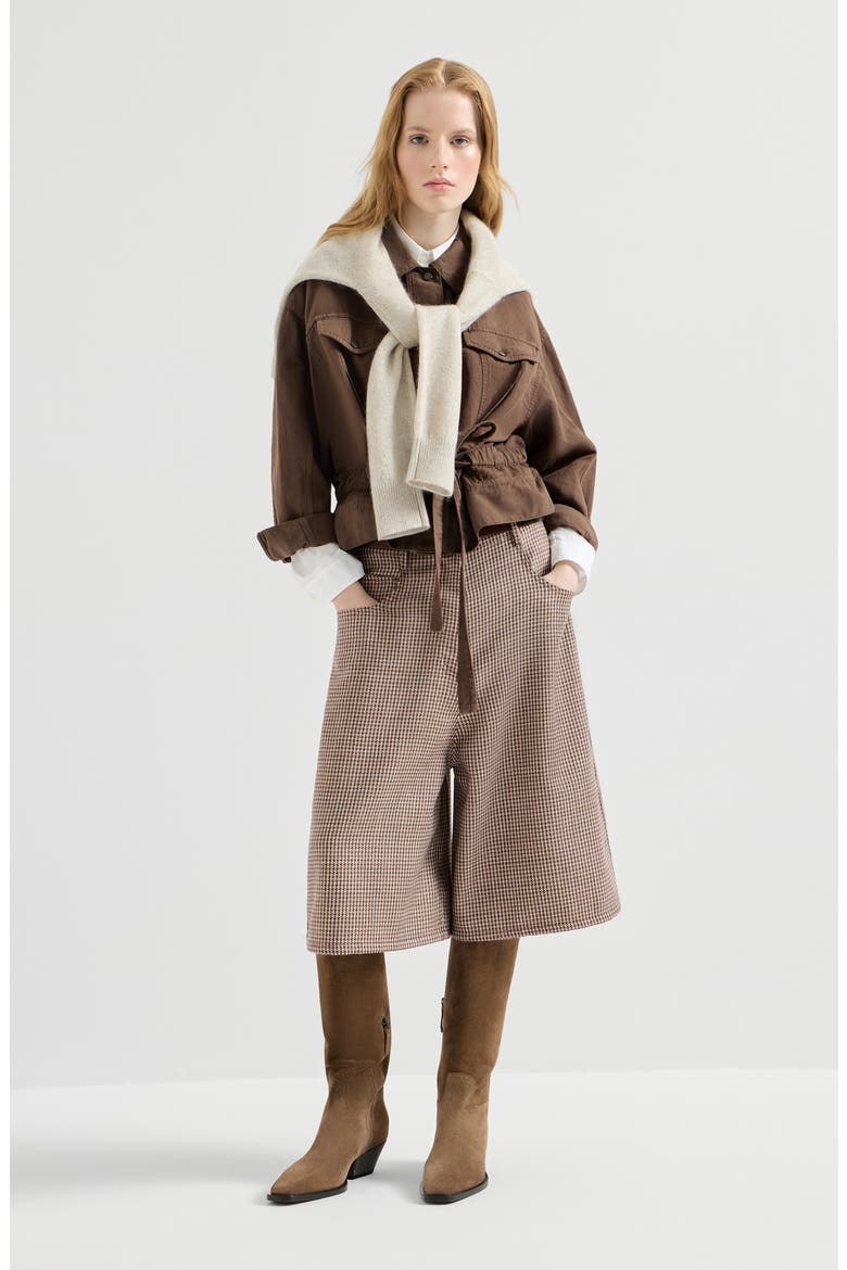 Garment-dyed cover outerwear jacket, Alternate, color, Cigar