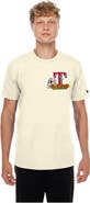 New Era Men's New Era Natural Texas Rangers Dia de los Muertos Sugar Skull T-Shirt
