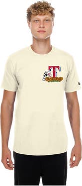 New Era Men's New Era Natural Texas Rangers Dia de los Muertos Sugar Skull T-Shirt