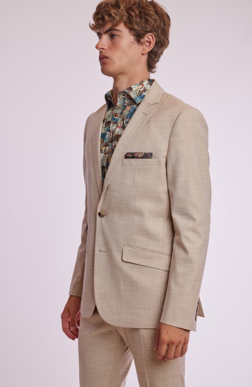 Paisley & Gray Ashton Slim Fit Linen-blend Jacket In Gray