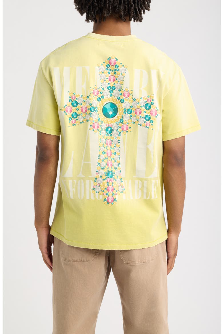 Jewels Cotton Graphic T-Shirt, Alternate, color, FADED SUNFLOWER