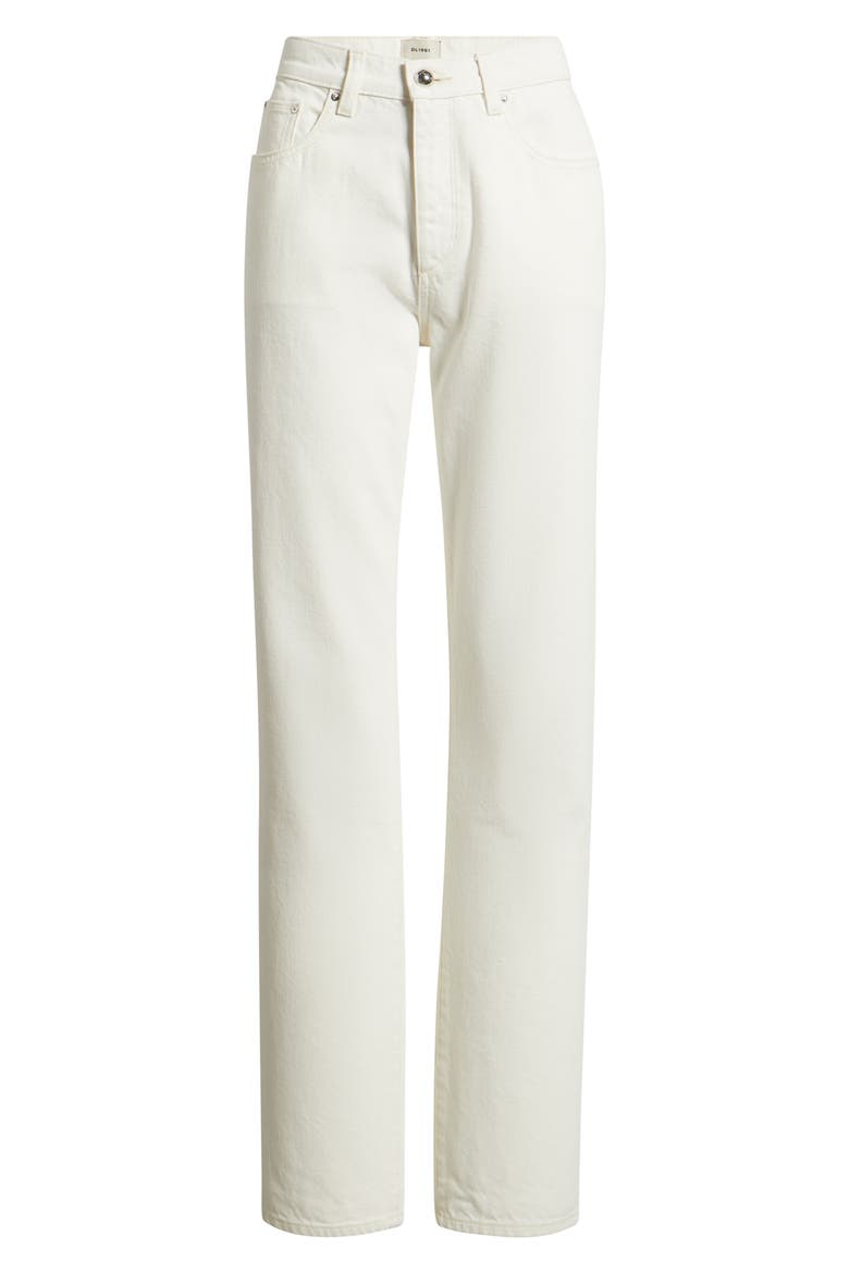 Cate Classic Straight HIGHLUXE™ Jeans, Alternate, color, EGGSHELL