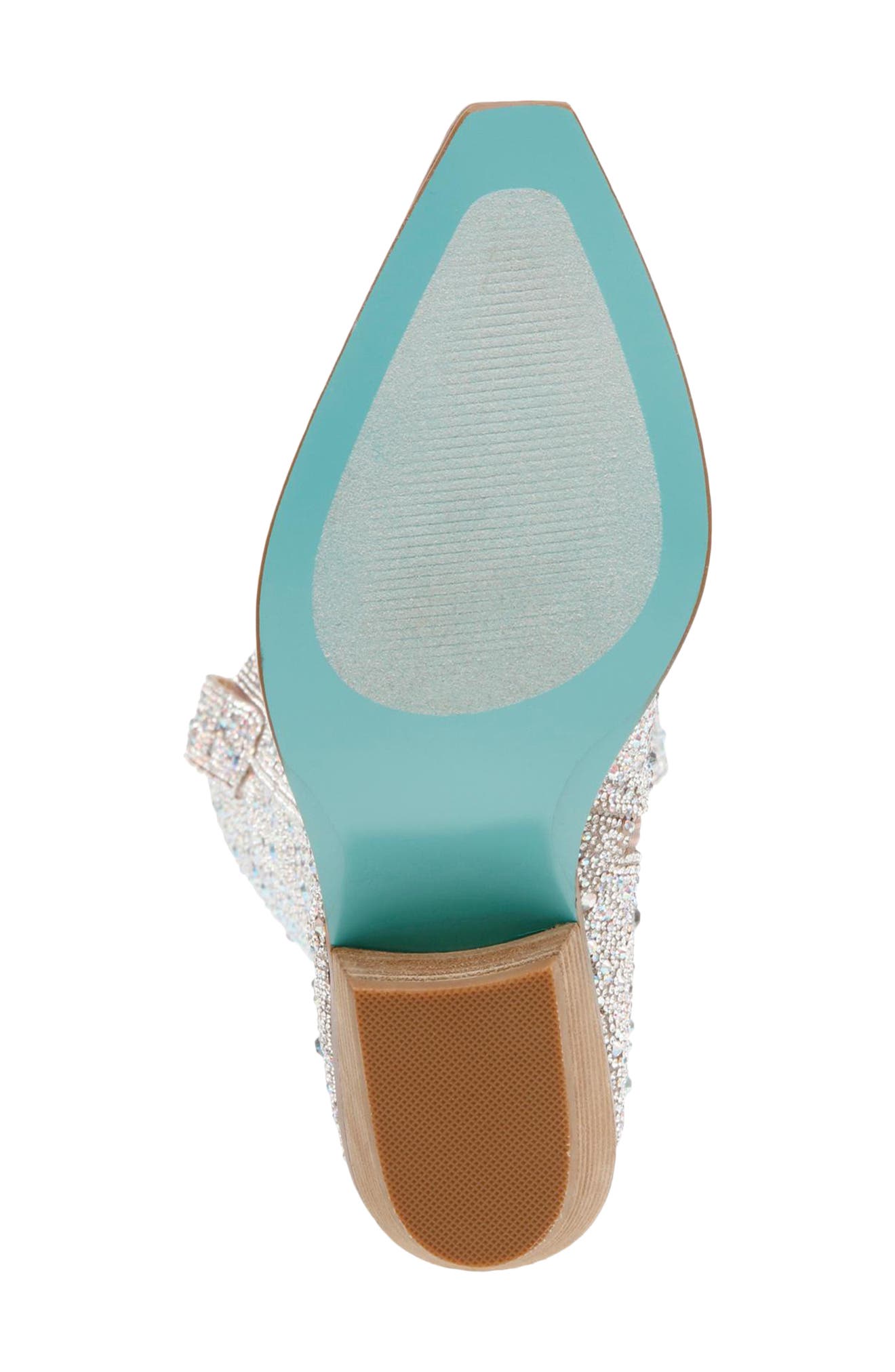 Betsey Johnson Dalas Embellished Western Boot, Alternate, color, 