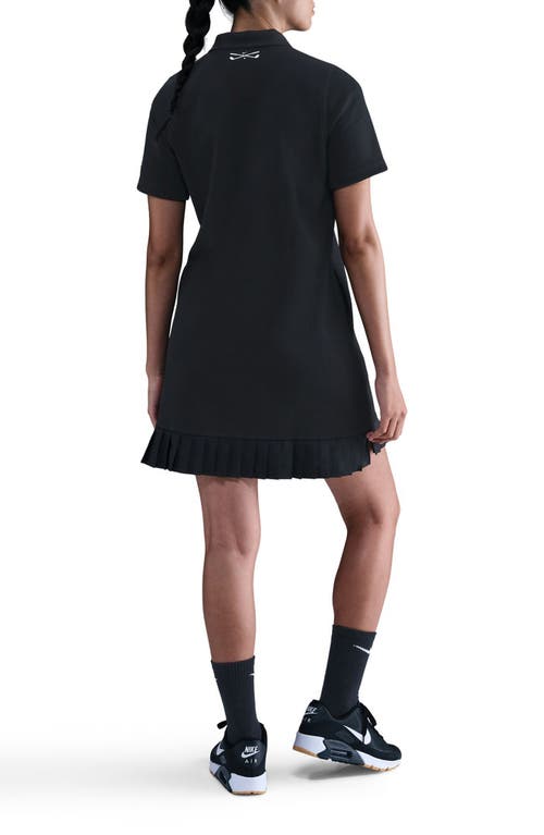 Nike Dri-fit Polo Golf Dress In Black