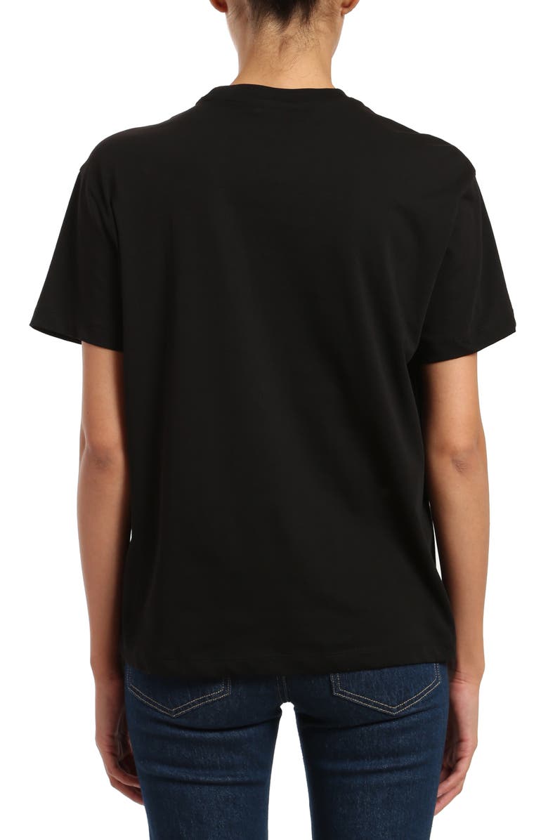 Mavi Jeans Crewneck Cotton Boyfriend T-Shirt, Alternate, color, Black