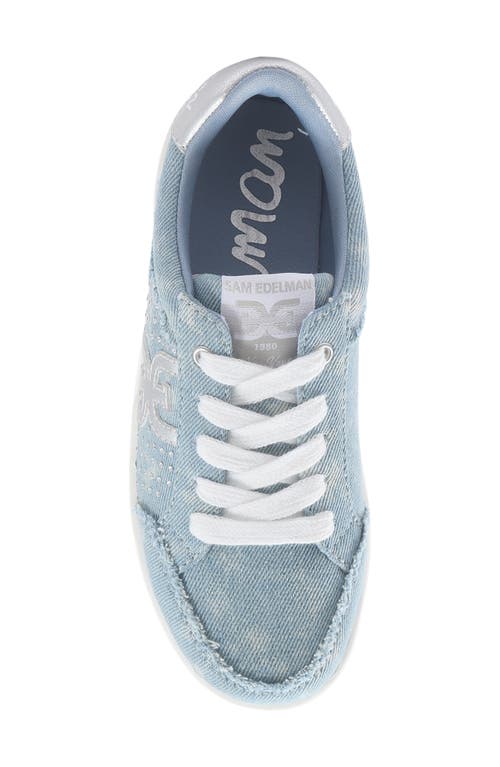 Sam Edelman Little And Big Girls Tenny Josi Denim Sneakers In Blue