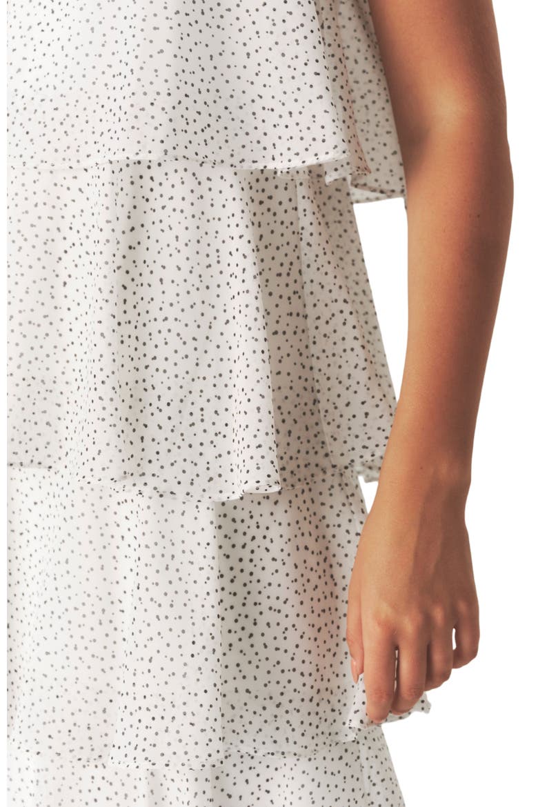 Amora Corsage Detail Tiered Midaxi Dress, Alternate, color, White