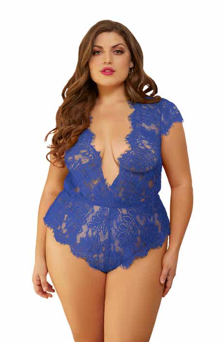 Seven ‘til Midnight Mesh & Eyelash Lace Teddy
