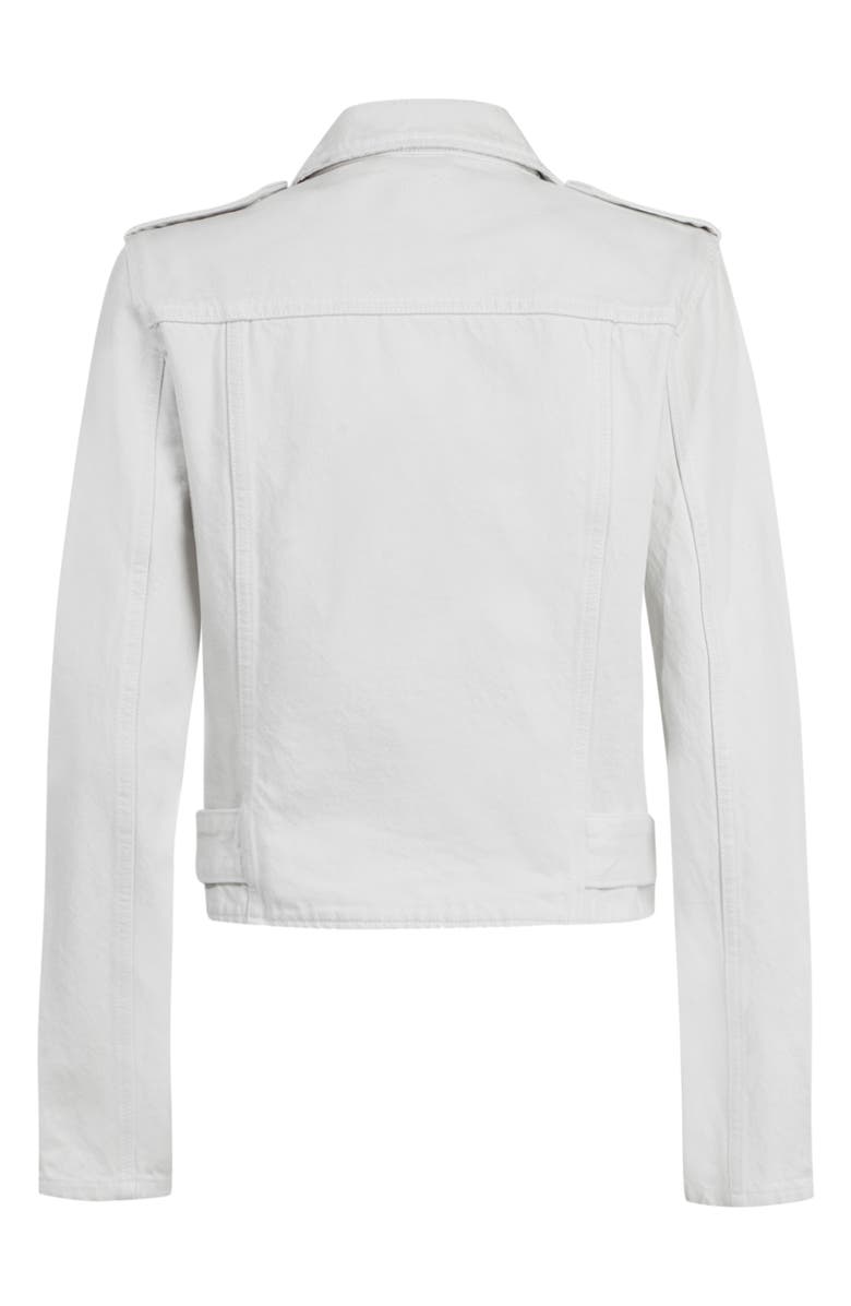 AllSaints Balfern Denim Biker Jacket, Alternate, color, 