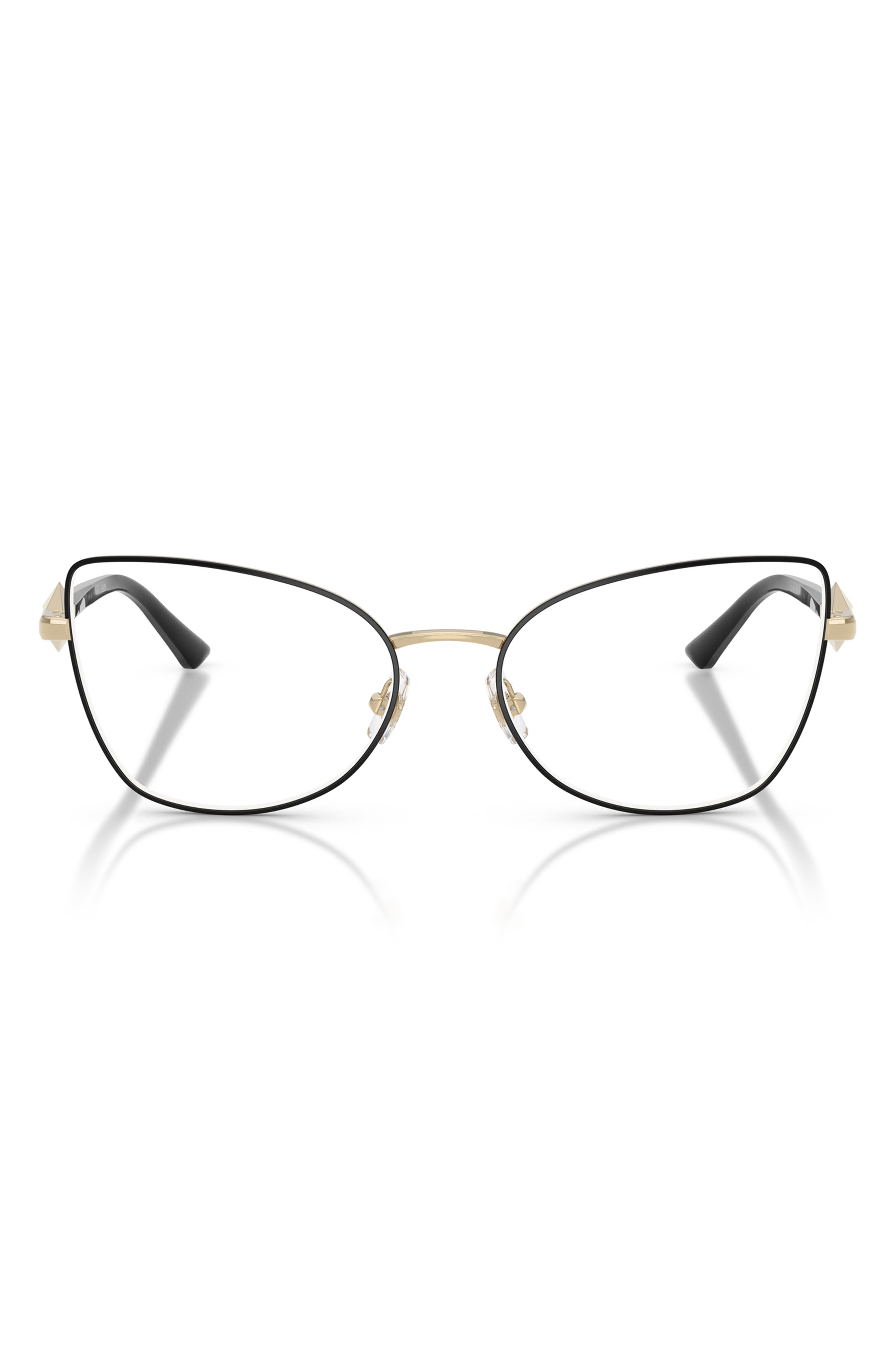 Jimmy Choo 53mm Cat Eye Optical Glasses In Black
