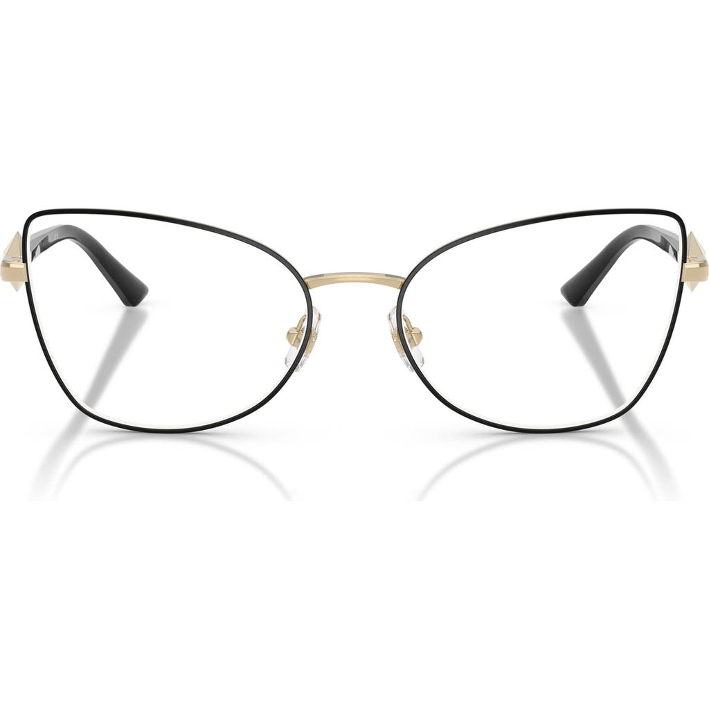 Jimmy Choo 53mm Cat Eye Optical Glasses In Black